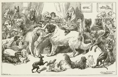 Illustrasjon for Sylvie og Bruno av Lewis Carroll av Harry Furniss