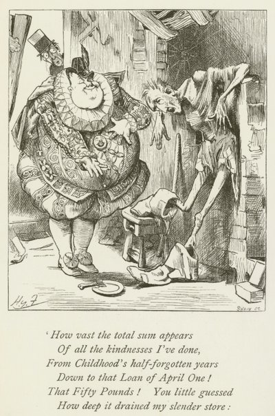 Illustrasjon for Sylvie og Bruno av Lewis Carroll av Harry Furniss