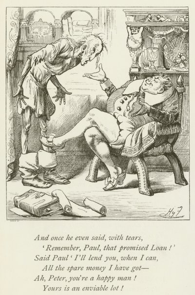 Illustrasjon for Sylvie og Bruno av Lewis Carroll av Harry Furniss