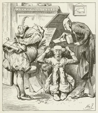 Illustrasjon for Sylvie og Bruno av Lewis Carroll av Harry Furniss