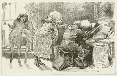 Illustrasjon for Sylvie og Bruno av Lewis Carroll av Harry Furniss