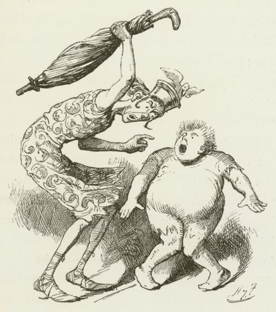 Illustrasjon for Sylvie og Bruno av Lewis Carroll av Harry Furniss