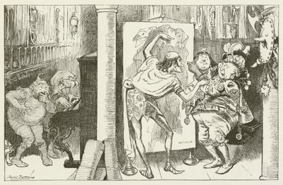 Illustrasjon for Sylvie og Bruno av Lewis Carroll av Harry Furniss