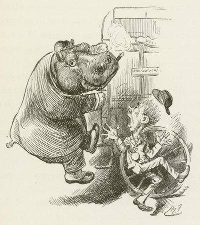 Illustrasjon for Sylvie og Bruno av Lewis Carroll av Harry Furniss