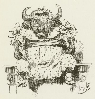 Illustrasjon for Sylvie og Bruno av Lewis Carroll av Harry Furniss