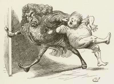 Illustrasjon for Sylvie og Bruno av Lewis Carroll av Harry Furniss