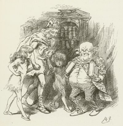 Illustrasjon for Sylvie og Bruno av Lewis Carroll av Harry Furniss
