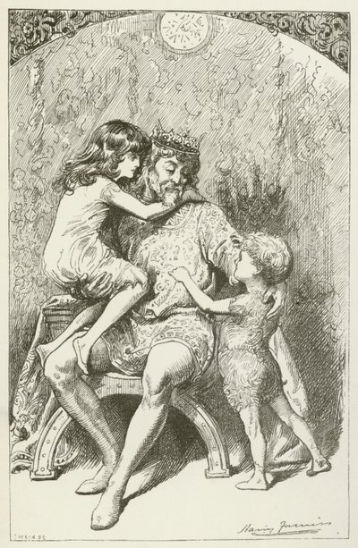 Illustrasjon for Sylvie og Bruno av Lewis Carroll av Harry Furniss