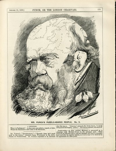 Illustrasjon av Harry Furniss (1854-1925) i Punch av Harry Furniss