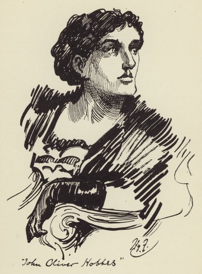 John Oliver Hobbes av Harry Furniss