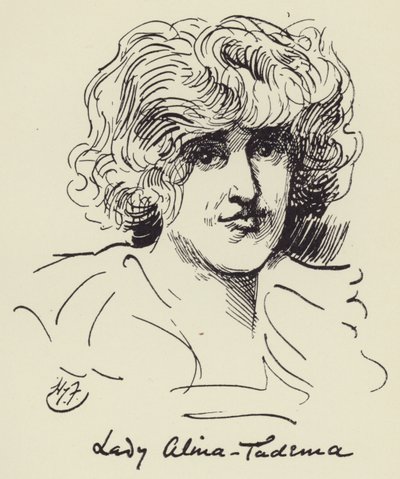 Lady Alma Tadema av Harry Furniss