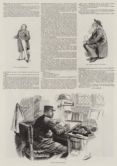 Livet i parlamentet, fremmede i huset av Harry Furniss