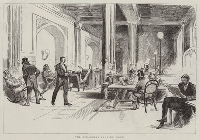 Livet i parlamentet, fremmede i huset av Harry Furniss