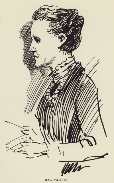 Fru Fawcett av Harry Furniss