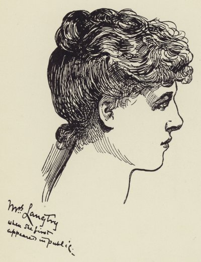 Fru Langtry av Harry Furniss