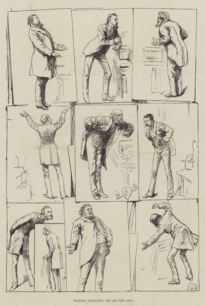 Politiske Valentines, hvem er de for av Harry Furniss