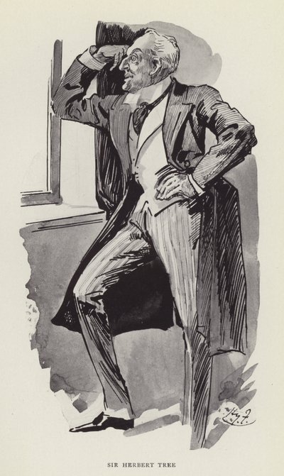 Sir Herbert Tree av Harry Furniss