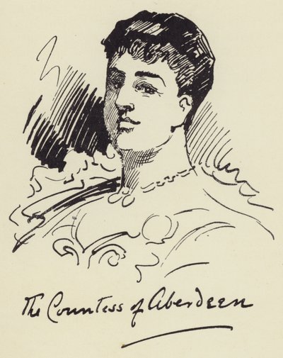 Grevinnen av Aberdeen av Harry Furniss