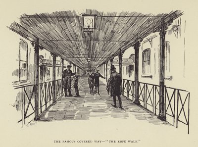 Den berømte overbygde veien, The Rope Walk av Harry Furniss