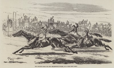 The Deciding Heat for Cesarewitch Stakes, 1857 av Harry Hall