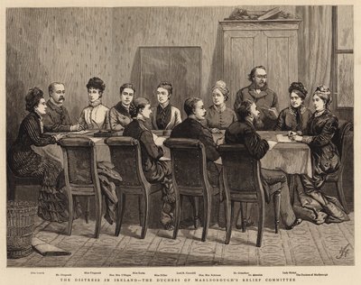 Nøden i Irland, hertuginnen av Marlboroughs hjelpekomité av Harry Hamilton Johnston