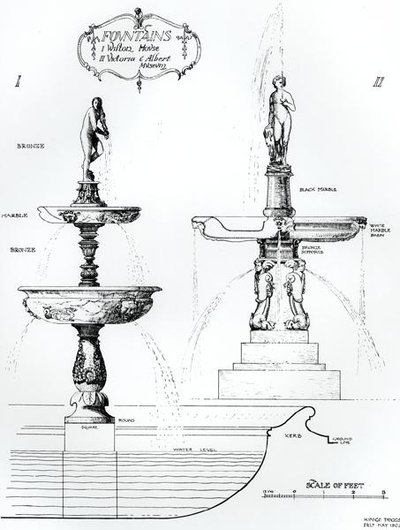Fountains, Wilton House, Wiltshire og Victoria and Albert Museum, London av Harry Inigo Triggs