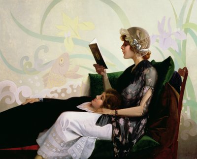Bare et par jenter, 1915 av Harry Wilson Watrous