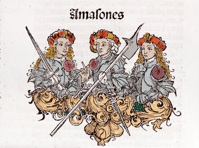 Amazoner i «Liber Chronicarum» av Hartmann Schedel trykt i Nürnberg i 1493. av Hartmann Schedel