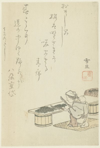 Kvinne hakker tang av Hasegawa Settan