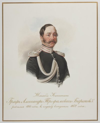 Grev Alexander Trofimovich Baranov 1813-1888 av Hau