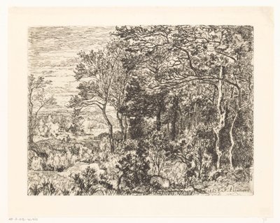 Figurer i utkanten av en skog av Hector Allemand