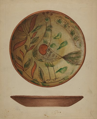 Pa. Tysk Plate av Hedwig Emanuel
