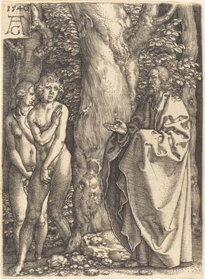 Adam og Eva gjemmer seg av Heinrich Aldegrever