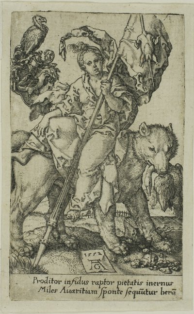 Gjærlighet, fra Vices av Heinrich Aldegrever