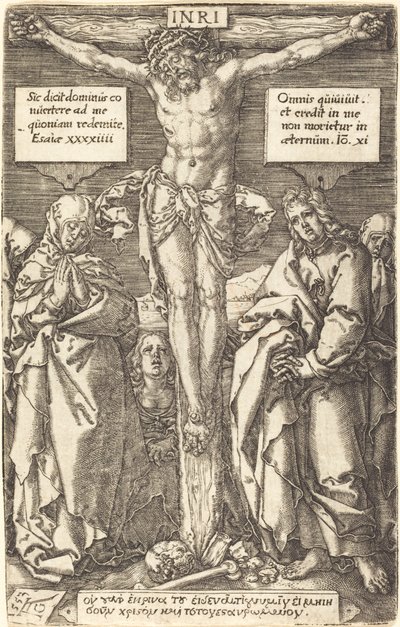 Kristus på korset, 1553. av Heinrich Aldegrever