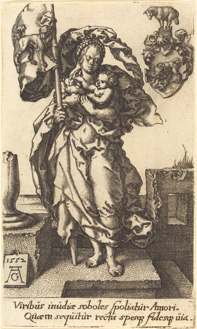 Medfølelse, 1552. av Heinrich Aldegrever