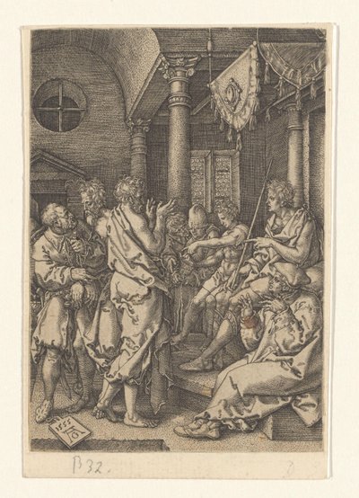 Daniel forhører de eldste Historien om Susanna (serietittel) av Heinrich Aldegrever