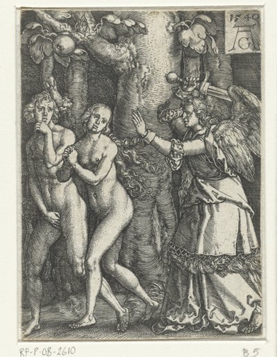 Utvisning fra paradis av Heinrich Aldegrever