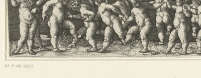 Frisisk med dansende barn av Heinrich Aldegrever