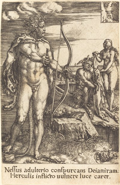 Hercules dreper Nessus av Heinrich Aldegrever