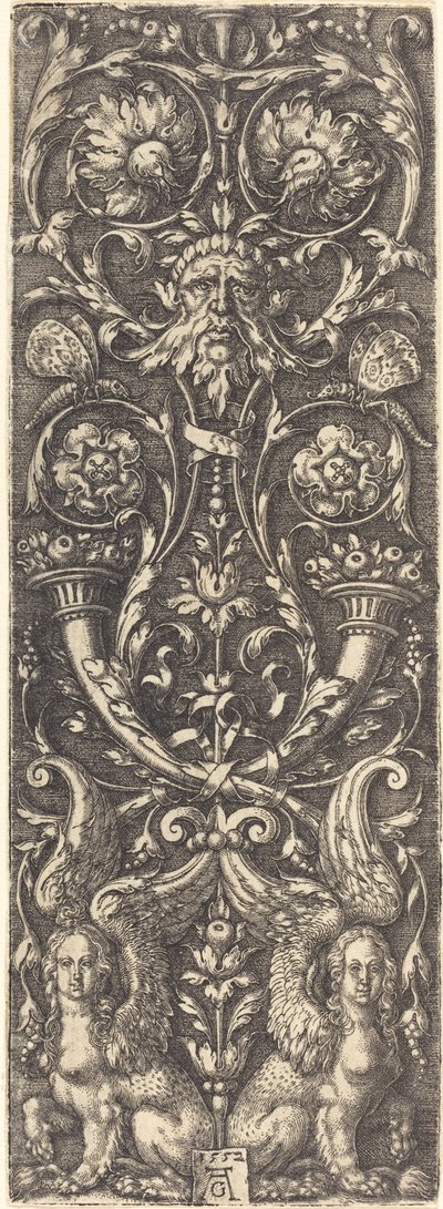 Høy frukt med ornamenter av Heinrich Aldegrever