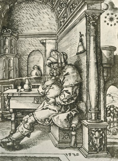 Jacob mediterer på Josephs drømmer, 1532, 1908. av Heinrich Aldegrever
