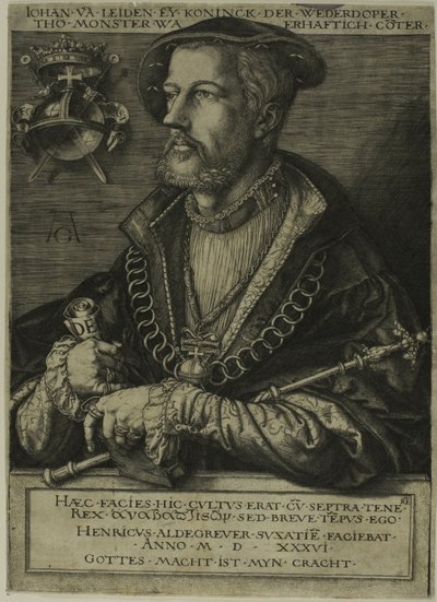 Jan van Leyden av Heinrich Aldegrever