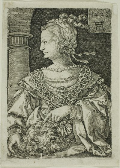 Judith cu capul lui Holofernes norvegian av Heinrich Aldegrever