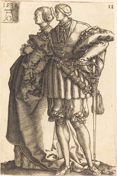Store bryllupsdansere av Heinrich Aldegrever