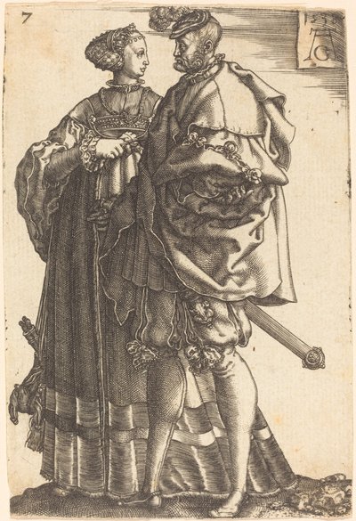Store bryllupsdansere av Heinrich Aldegrever