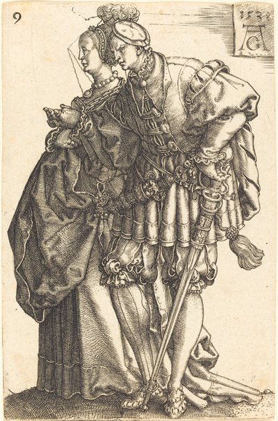 Store bryllupsdansere, 1538. av Heinrich Aldegrever