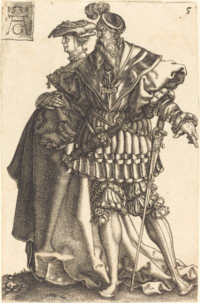 Store bryllupsdansere, 1538. av Heinrich Aldegrever