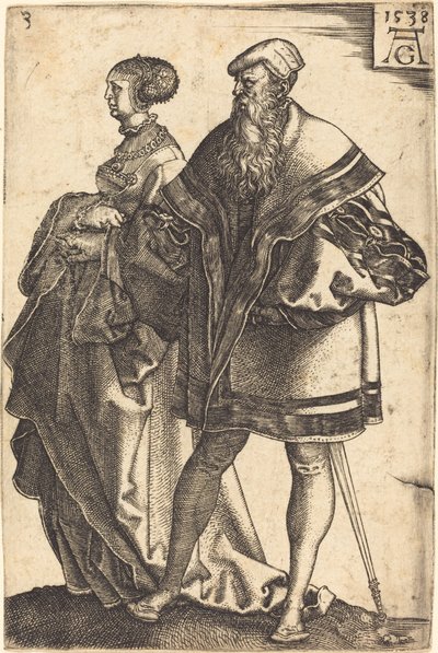 Store bryllupsdansere, 1538. av Heinrich Aldegrever