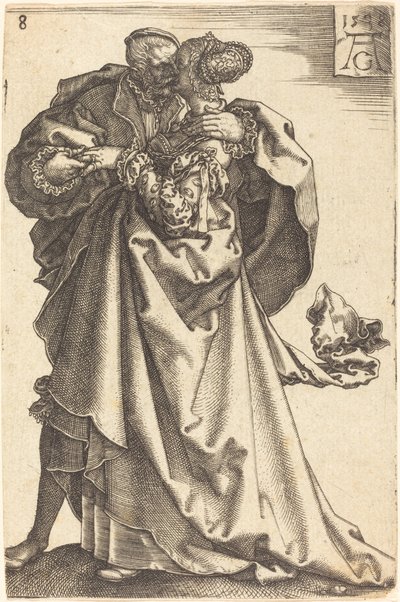 Store bryllupsdansere, 1538. av Heinrich Aldegrever